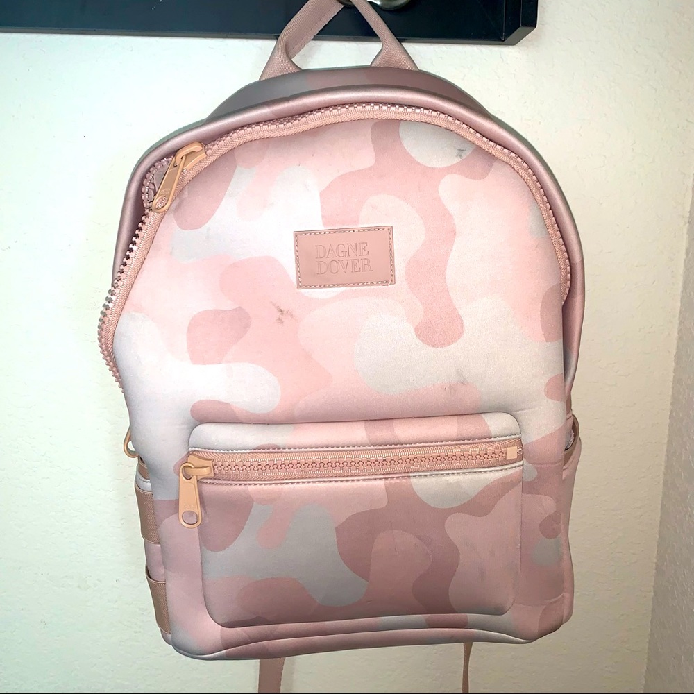 Dagne Dover pink camo backpack
